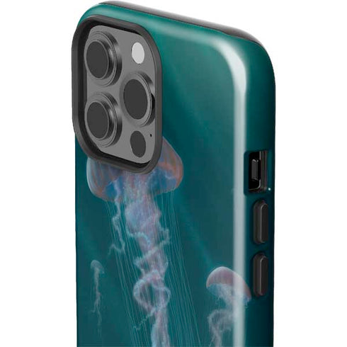 Vincent Hie Blue Jellyfish iPhone 14 Pro Max Impact Case