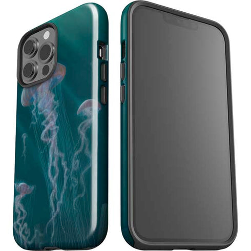 Blue Jellyfish by Vincent Hie iPhone 15 Pro Max Impact Case