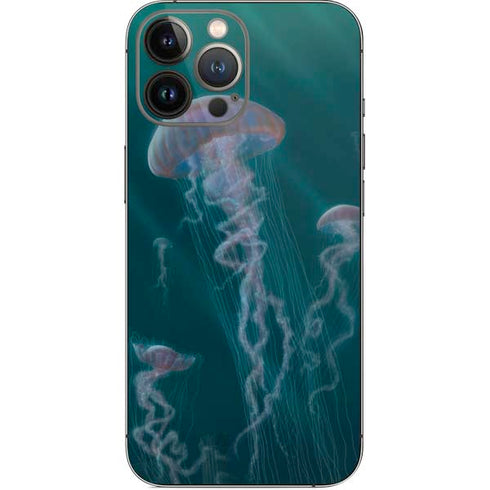 Vincent Hie Blue Jellyfish iPhone 14 Pro Max Skin
