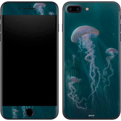 Vincent Hie Blue Jellyfish iPhone 8 Plus Skin