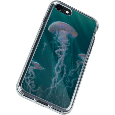Vincent Hie Blue Jellyfish iPhone SE (2nd & 3rd Gen) Clear Case