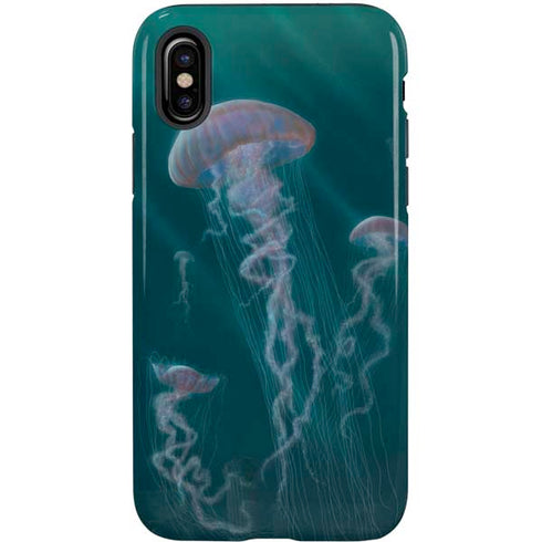 Vincent Hie Blue Jellyfish iPhone X Pro Case
