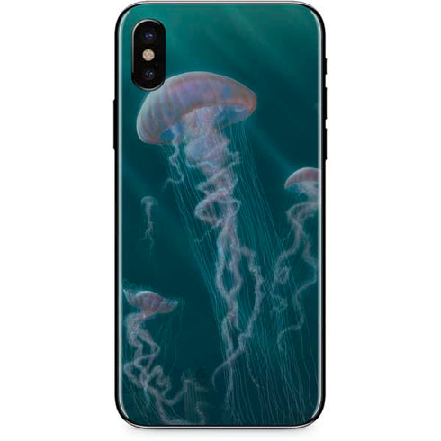 Vincent Hie Blue Jellyfish iPhone XS Skin