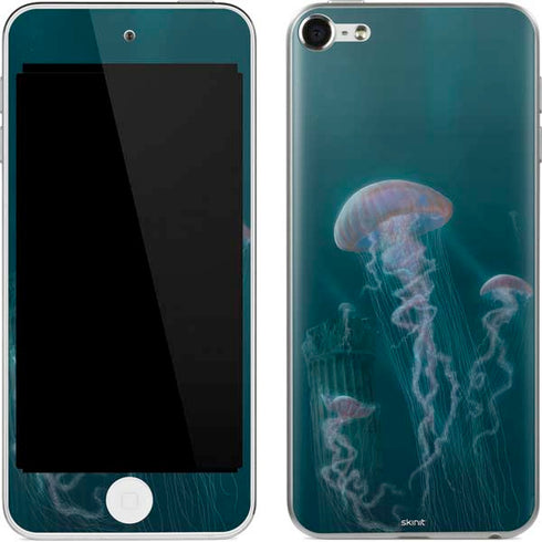 Vincent Hie Blue Jellyfish Apple iPod Skin