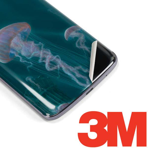 Vincent Hie Blue Jellyfish Moto E5 Plus Skin