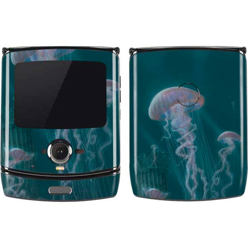 Vincent Hie Blue Jellyfish Motorola RAZR Skin