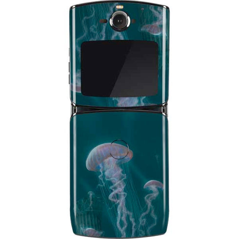 Vincent Hie Blue Jellyfish Motorola RAZR Skin
