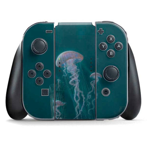 Blue Jellyfish by Vincent Hie Nintendo Switch (2017-2021) Joy-Con Controller Skin