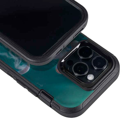 Blue Jellyfish by Vincent Hie Otterbox Defender iPhone Skin
