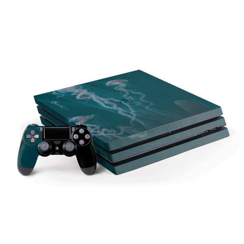 Vincent Hie Blue Jellyfish PS4 Pro Bundle Skin