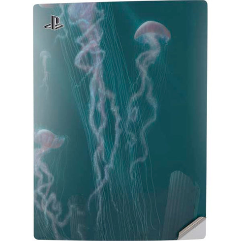 Vincent Hie Blue Jellyfish PS5 Digital Edition Console Skin