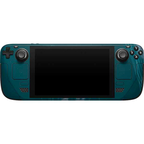 Vincent Hie Blue Jellyfish Steam Deck Handheld Gaming Computer Skin