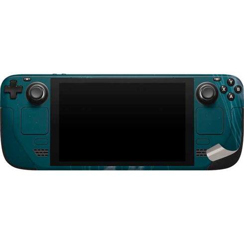 Vincent Hie Blue Jellyfish Steam Deck Handheld Gaming Computer Skin
