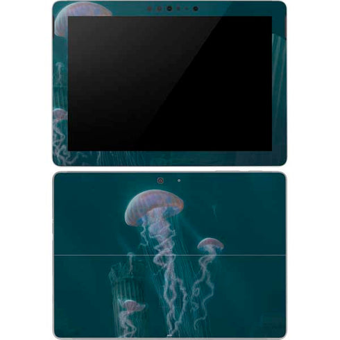 Vincent Hie Blue Jellyfish Surface Go Skin