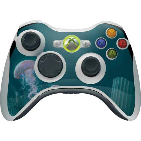 Vincent Hie Blue Jellyfish Xbox 360 Wireless Controller Skin