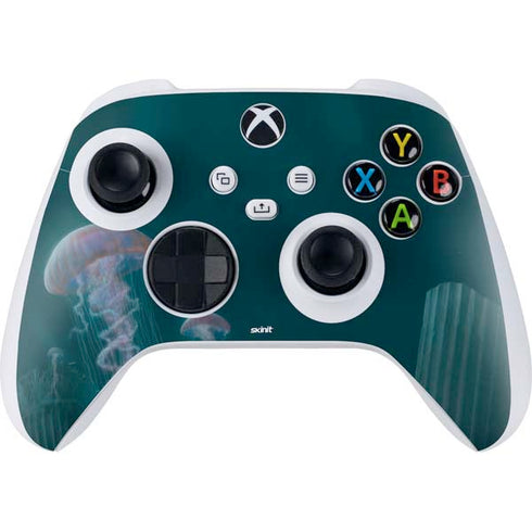 Vincent Hie Blue Jellyfish Xbox Series S Controller Skin