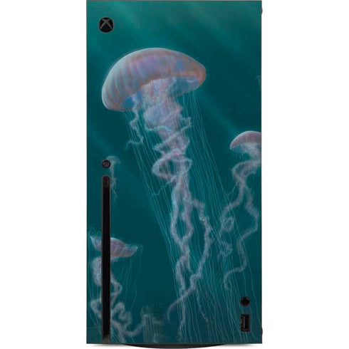 Vincent Hie Blue Jellyfish Xbox Series X Console Skin