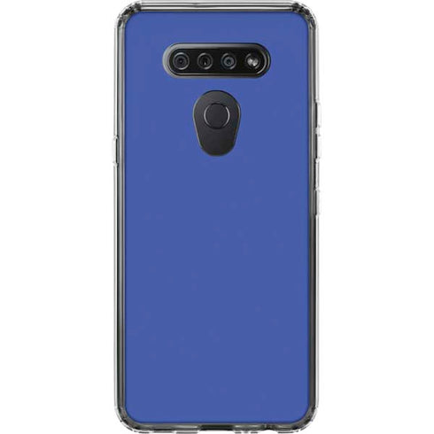 Blue LG K51/Q51 Clear Case