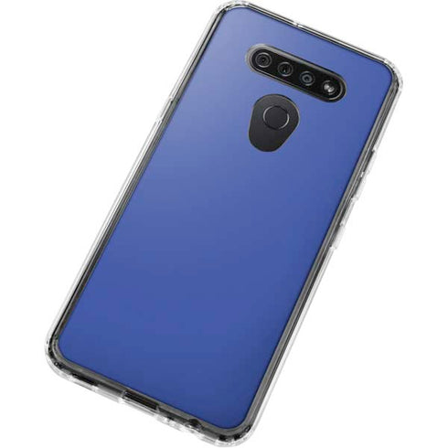 Blue LG K51/Q51 Clear Case