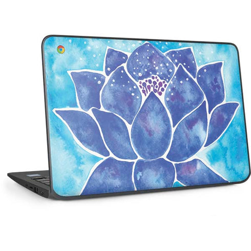 Blue Lotus by Cat Coq HP Chromebook Skin