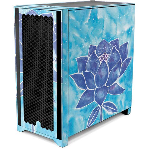 Cat Coq Blue Lotus Corsair 4000D Tempered Glass Mid-Tower ATX Case Skin
