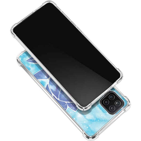 Cat Coq Blue Lotus Galaxy A12 Clear Case