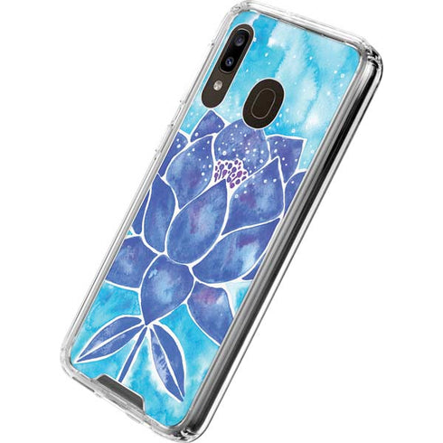 Cat Coq Blue Lotus Galaxy A30 Clear Case