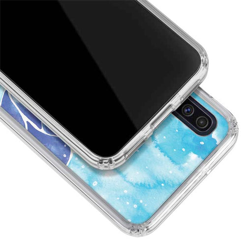 Cat Coq Blue Lotus Galaxy A50 Clear Case