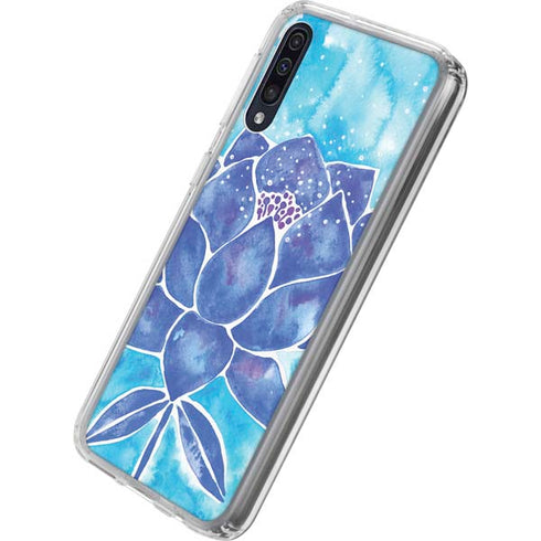 Cat Coq Blue Lotus Galaxy A50 Clear Case