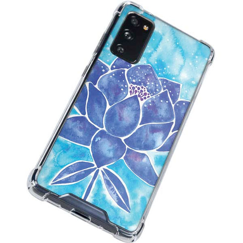 Cat Coq Blue Lotus Galaxy S20 FE Clear Case