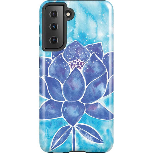 Cat Coq Blue Lotus Galaxy S21 5G Pro Case