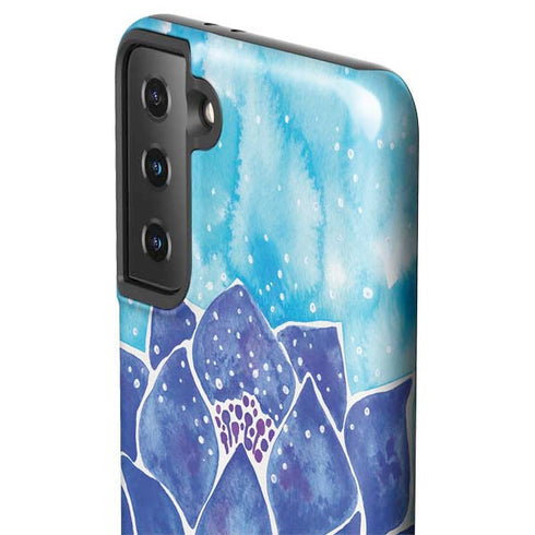Cat Coq Blue Lotus Galaxy S21 FE Pro Case