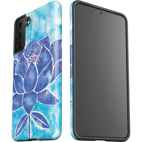 Cat Coq Blue Lotus Galaxy S21 FE Pro Case