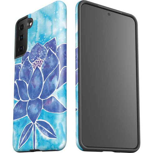 Cat Coq Blue Lotus Galaxy S21 Plus 5G Pro Case