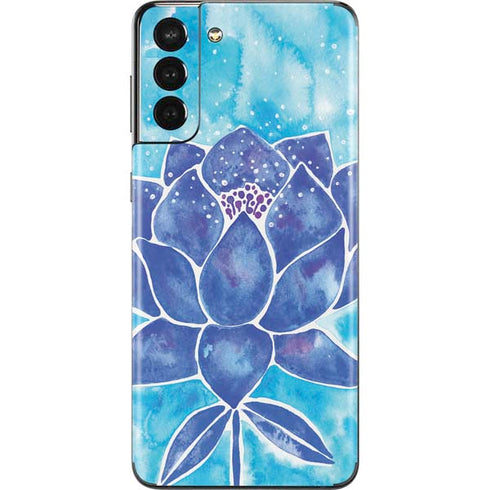 Cat Coq Blue Lotus Galaxy S21 Plus 5G Skin