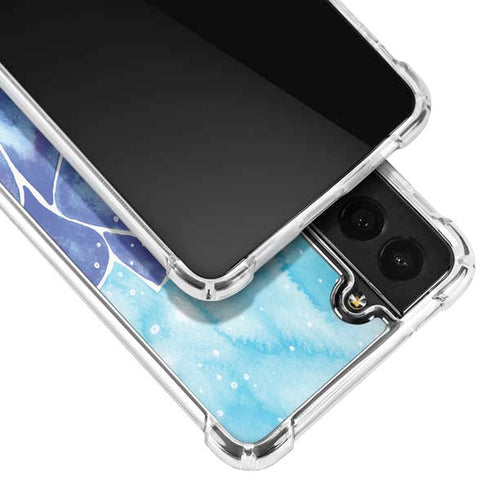 Cat Coq Blue Lotus Galaxy S22 Clear Case