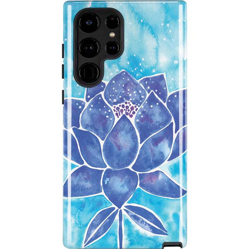 Cat Coq Blue Lotus Galaxy S22 Ultra Pro Case