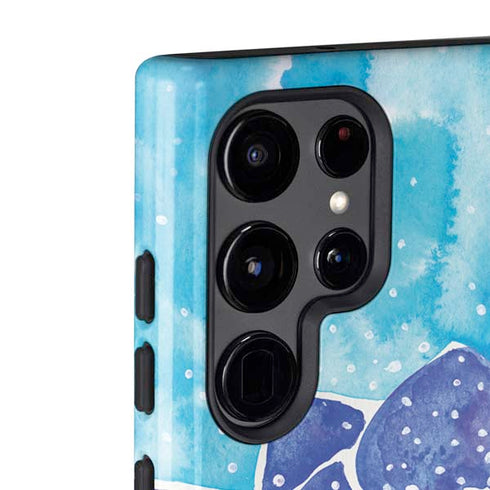 Cat Coq Blue Lotus Galaxy S22 Ultra Pro Case