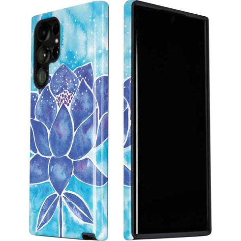 Cat Coq Blue Lotus Galaxy S22 Ultra Pro Case