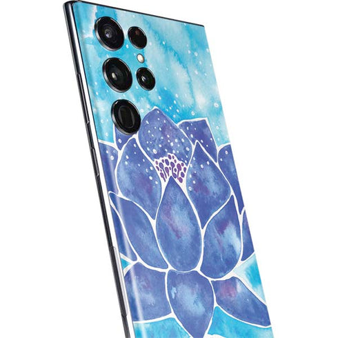 Cat Coq Blue Lotus Galaxy S22 Ultra Skin