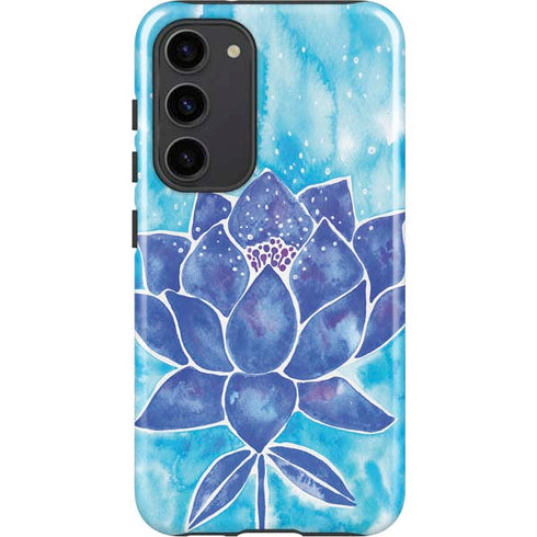 Cat Coq Blue Lotus Galaxy S23 Plus Pro Case
