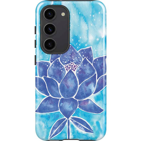 Cat Coq Blue Lotus Galaxy S23 Pro Case