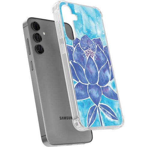 Blue Lotus by Cat Coq Galaxy S24 Plus Clear Case