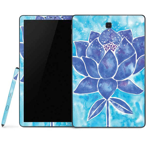 Cat Coq Blue Lotus Samsung Galaxy Tab Skin