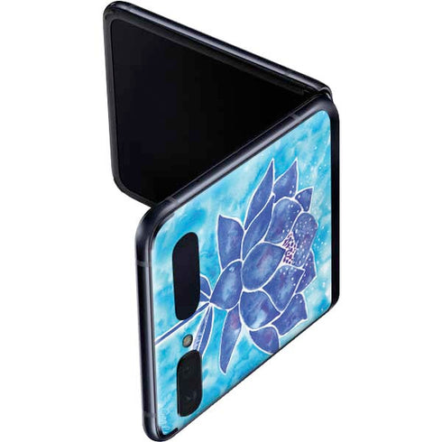 Cat Coq Blue Lotus Galaxy Z Flip Skin