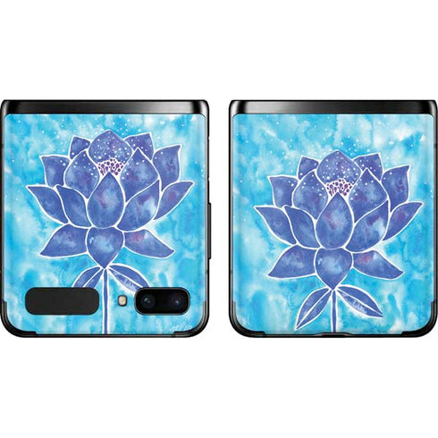 Cat Coq Blue Lotus Galaxy Z Flip Skin