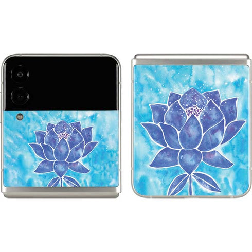 Cat Coq Blue Lotus Galaxy Z Flip3 5G Skin