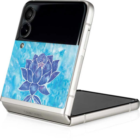 Cat Coq Blue Lotus Galaxy Z Flip4 5G Skin