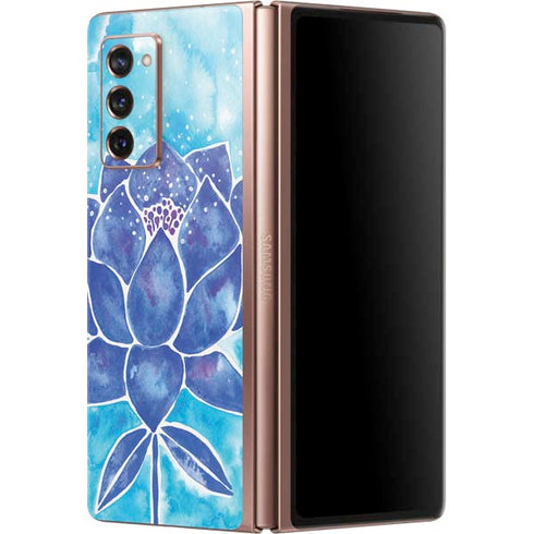 Cat Coq Blue Lotus Galaxy Z Fold2 5G Skin