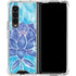 Cat Coq Blue Lotus Galaxy Z Fold4 5G Clear Case